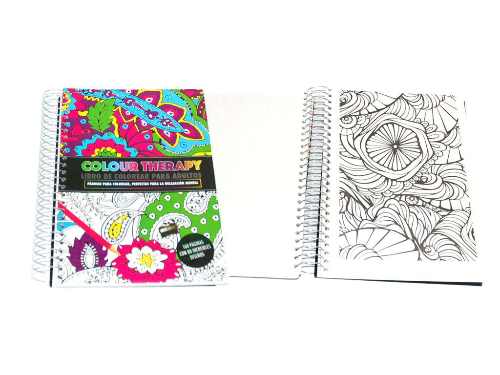 COLOUR THERAPY BOOK 160 PAGS. SPIRAL cod. 2500935