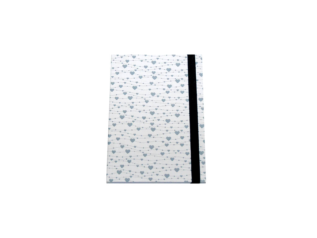 A6 PRINTED NOTEBOOK HEARTS cod. 2900117