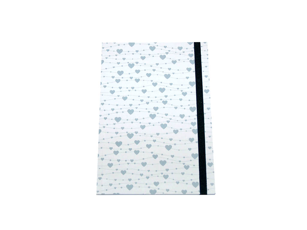 A5 PRINTED NOTEBOOK HEARTS cod. 2900118