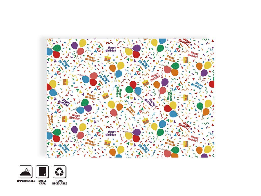 TABLECLOTH 132X178 COLORFUL BALLOONS cod. 5400113