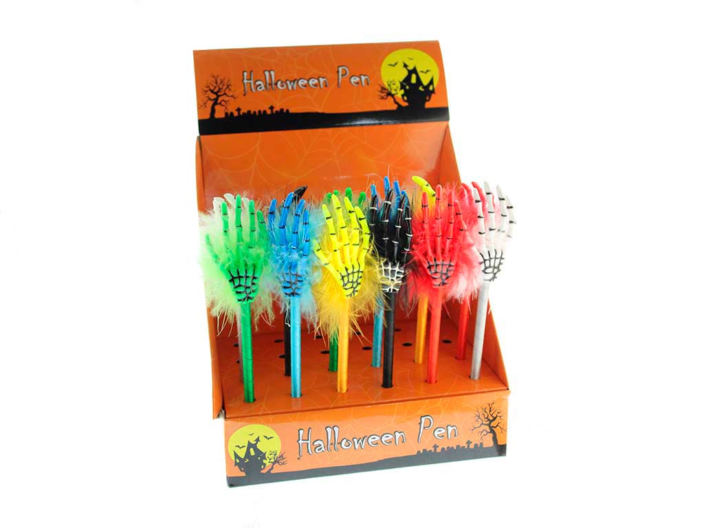 BOLIGRAFO HALLOWEEN MANO SURT-6 cod. 5500422