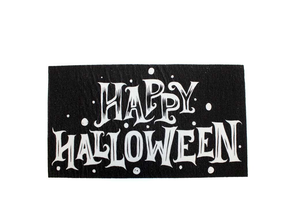 FELPUDO HAPPY HALLOWEEN NEGRO cod. 5500426