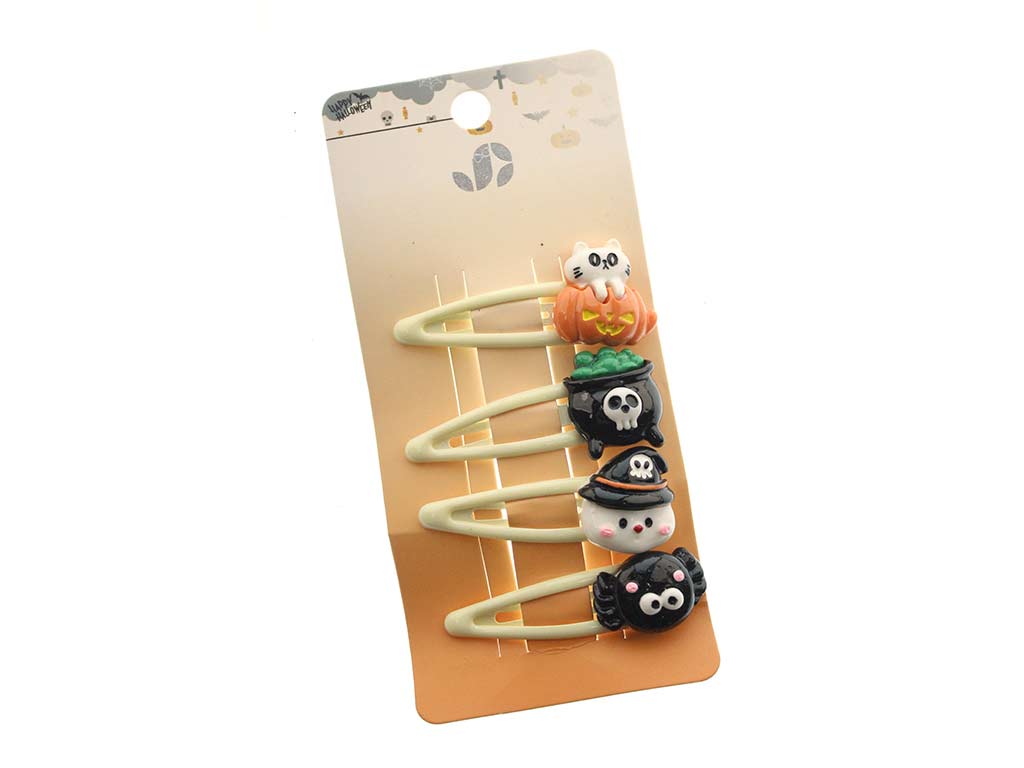 CLIPS HALLOWEEN SURTIDOS 4 PCS. cod. 5500435