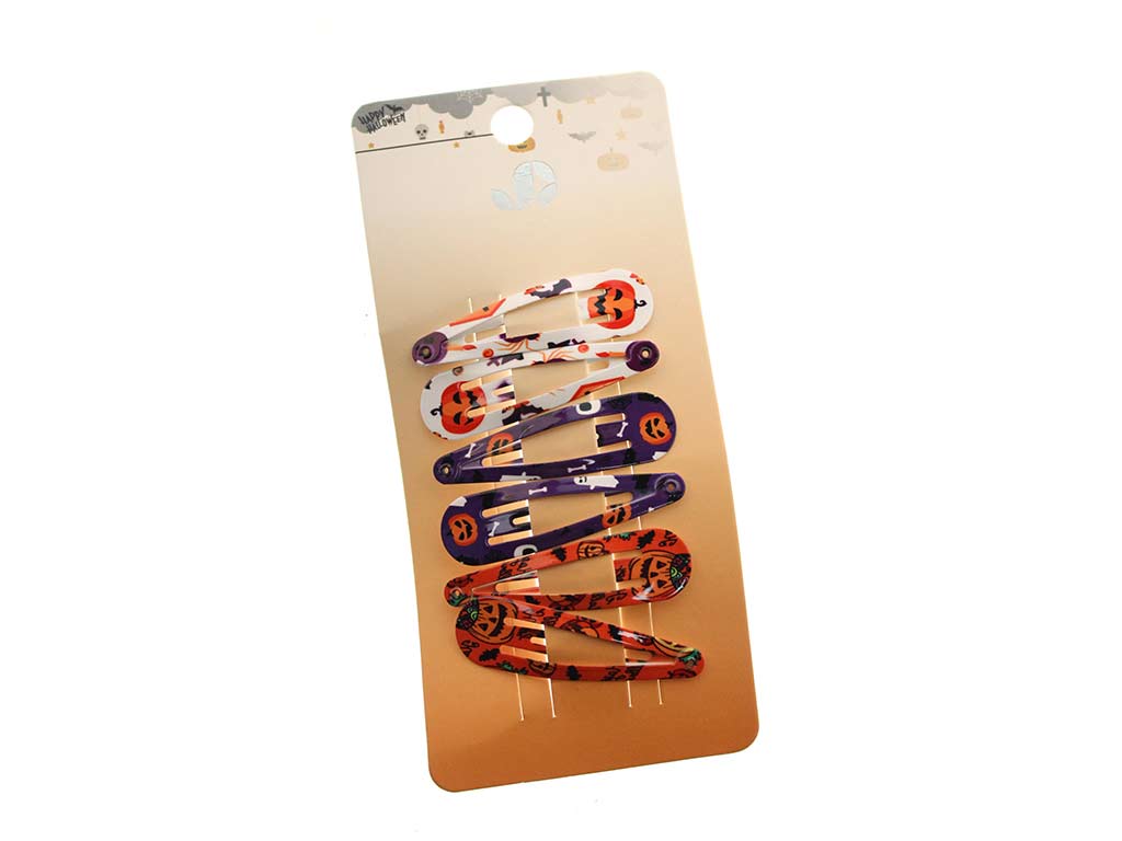 CLIPS HALLOWEEN CALABAZAS 6 PCS. cod. 5500437