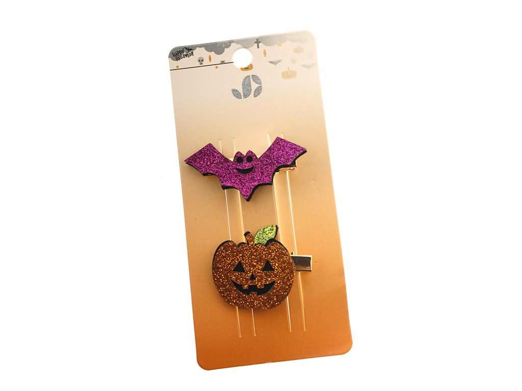 CLIPS HALLOWEEN CALABAZA-MURCIELAGO cod. 5500439