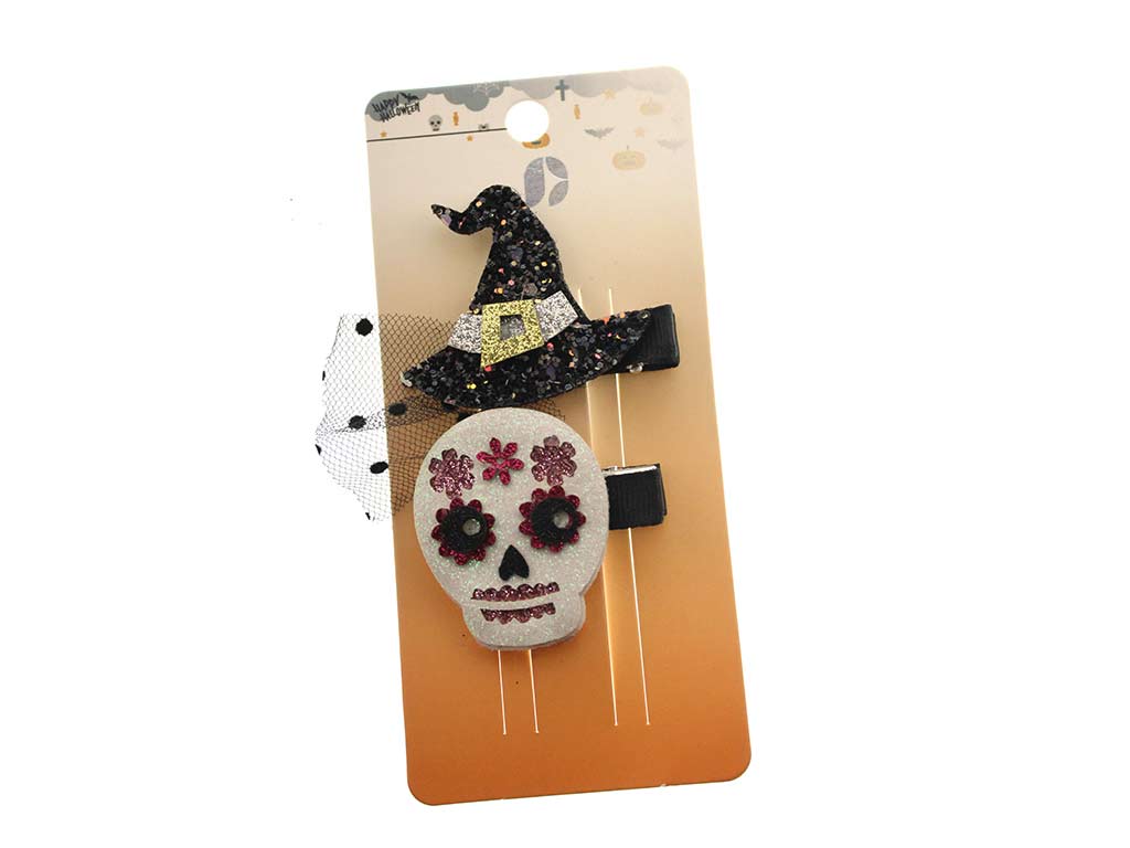 CLIPS HALLOWEEN CALAVERA-SOMBRERO cod. 5500444