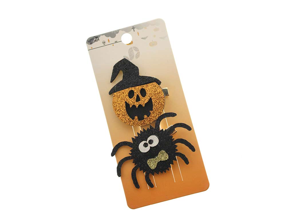 CLIPS HALLOWEEN CALABAZA-ARAÑA cod. 5500445