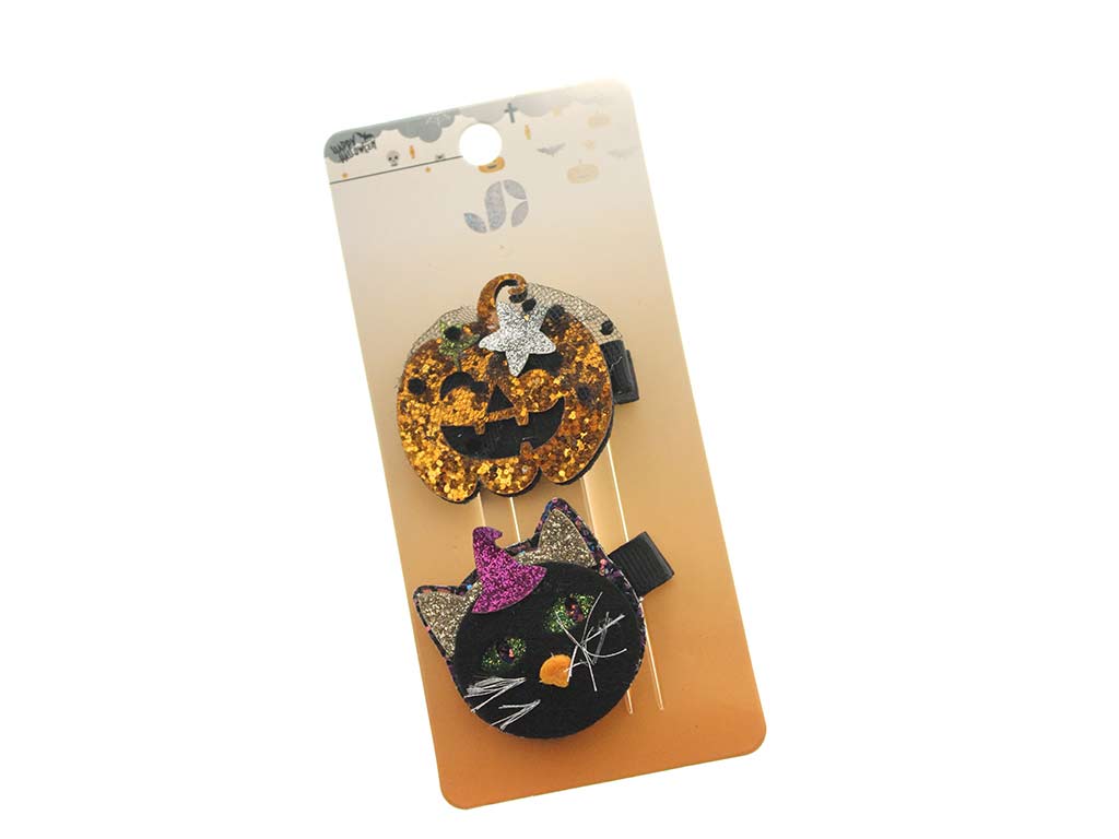 CLIPS HALLOWEEN CALABAZA-GATO cod. 5500446