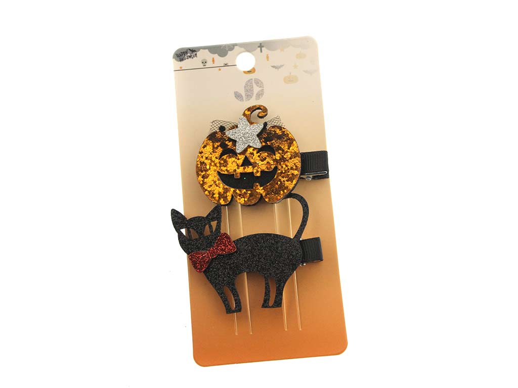 CLIPS HALLOWEEN CALABAZA-GATO cod. 5500453