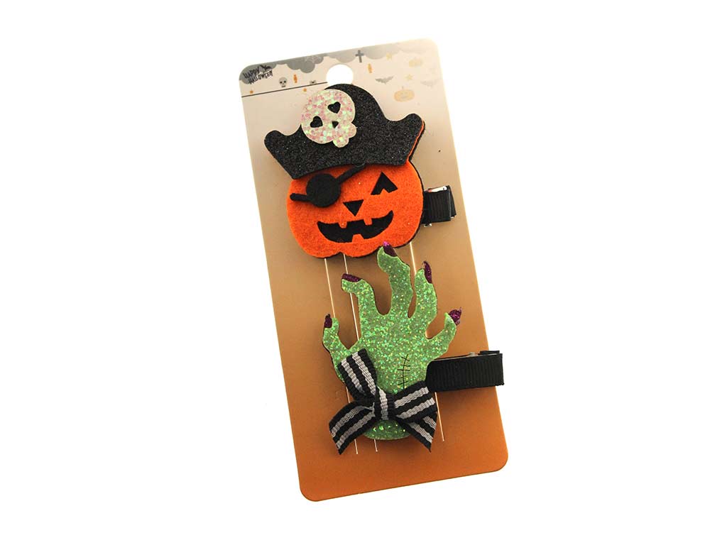 CLIPS HALLOWEEN CALABAZA-MANO cod. 5500454