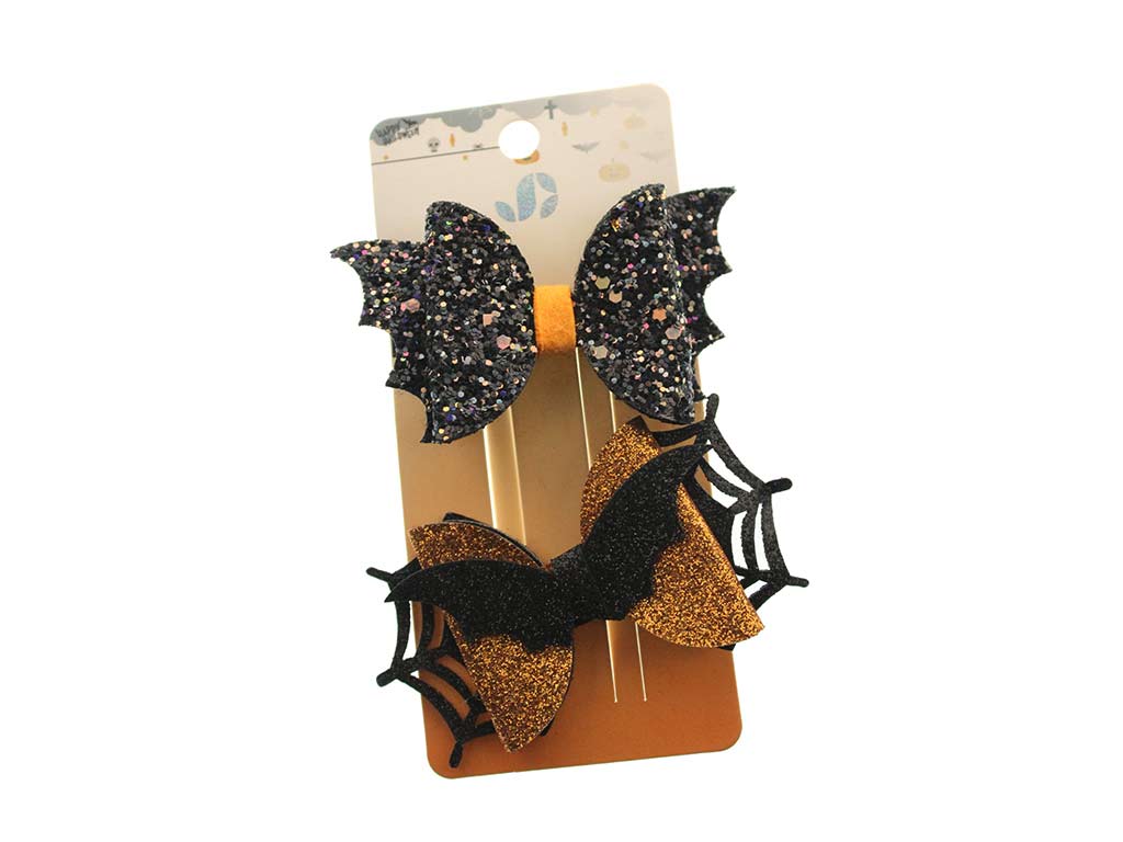 CLIPS HALLOWEEN LAZO MURCIELAGO 2 PCS. cod. 5500457