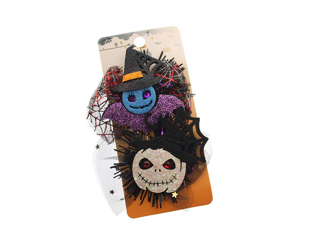 CLIPS HALLOWEEN CALAVERAS 2 PCS. cod. 5500462