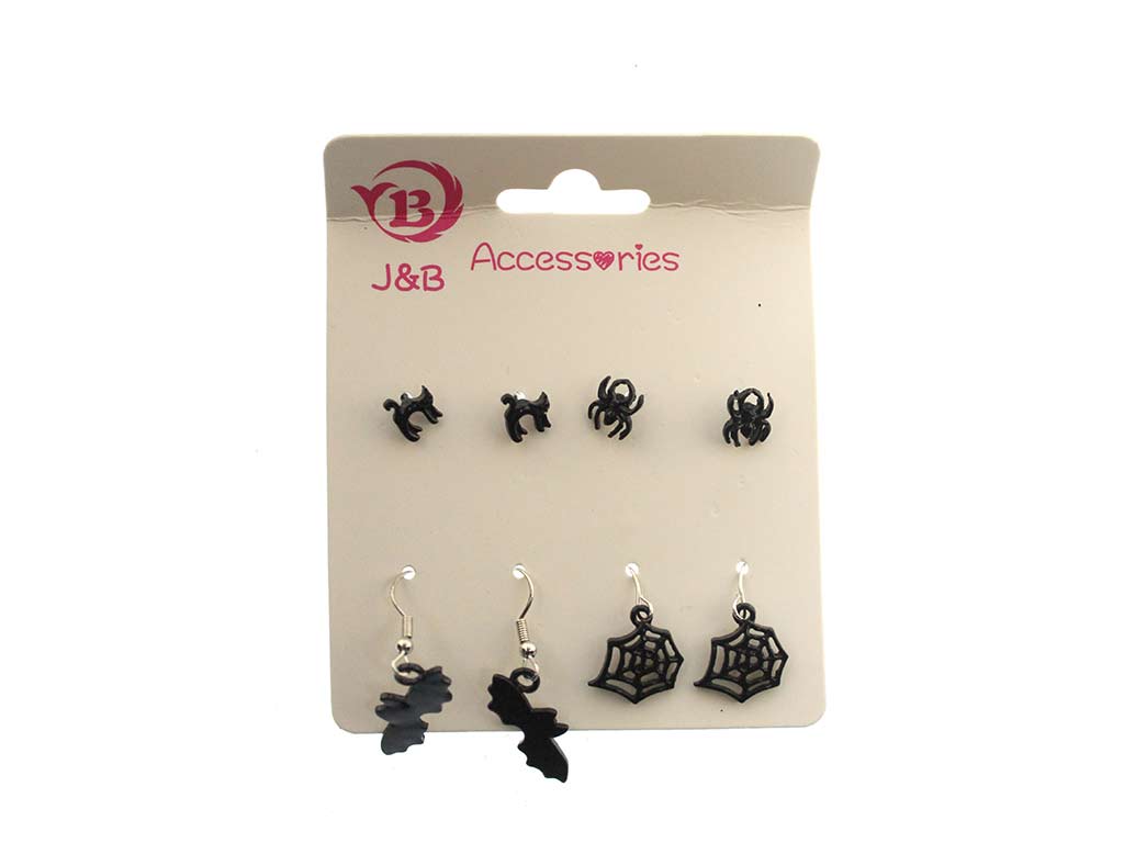 PACK 4 PARES PENDIENTES HALLOWEEN cod. 5500487