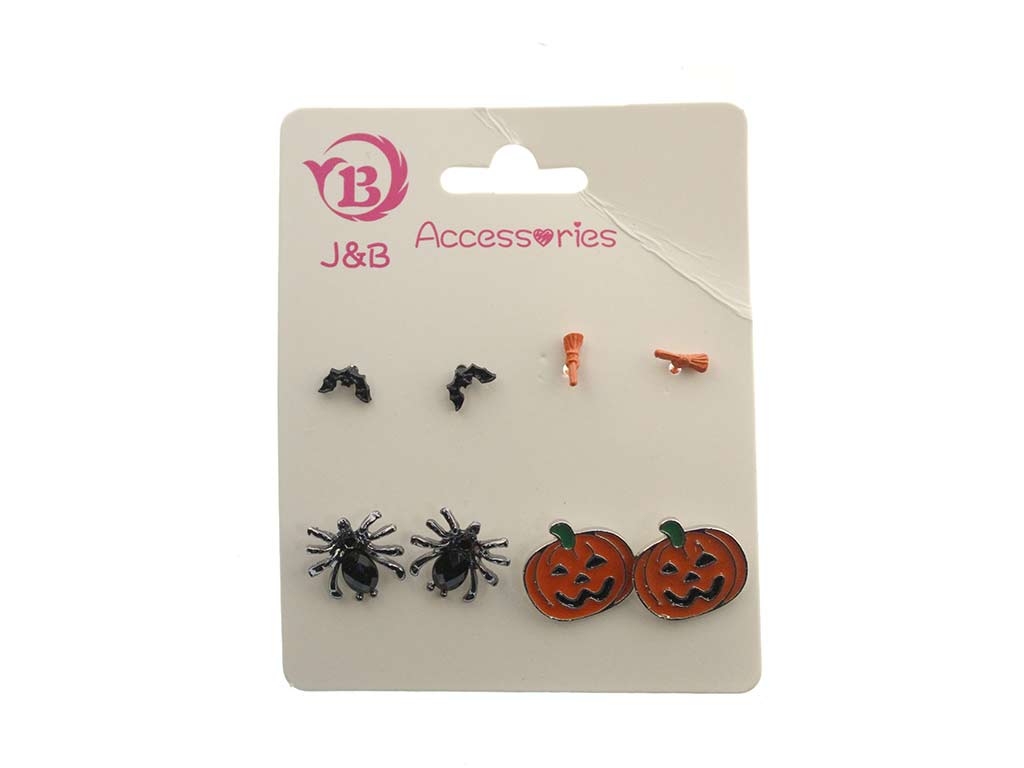 PACK 4 PARES PENDIENTES HALLOWEEN cod. 5500489