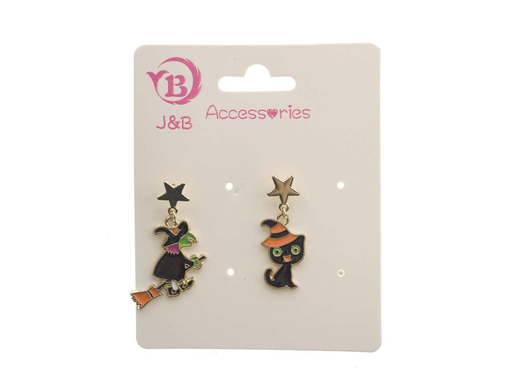 PACK 1 PAR PENDIENTES HALLOWEEN SURTIDOS cod. 5500496