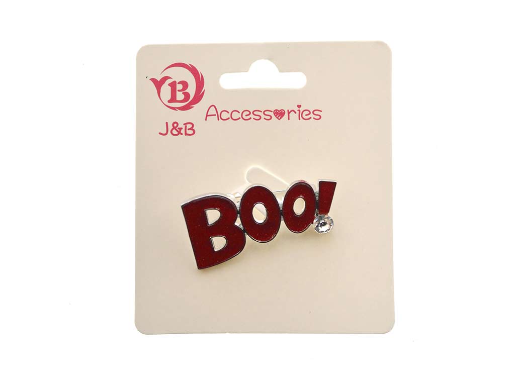 BROCHE HALLOWEEN BOO ROJO cod. 5500503