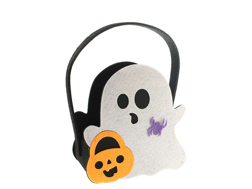 CESTA HALLOWEEN FANTASMA BLANCA cod. 5500621