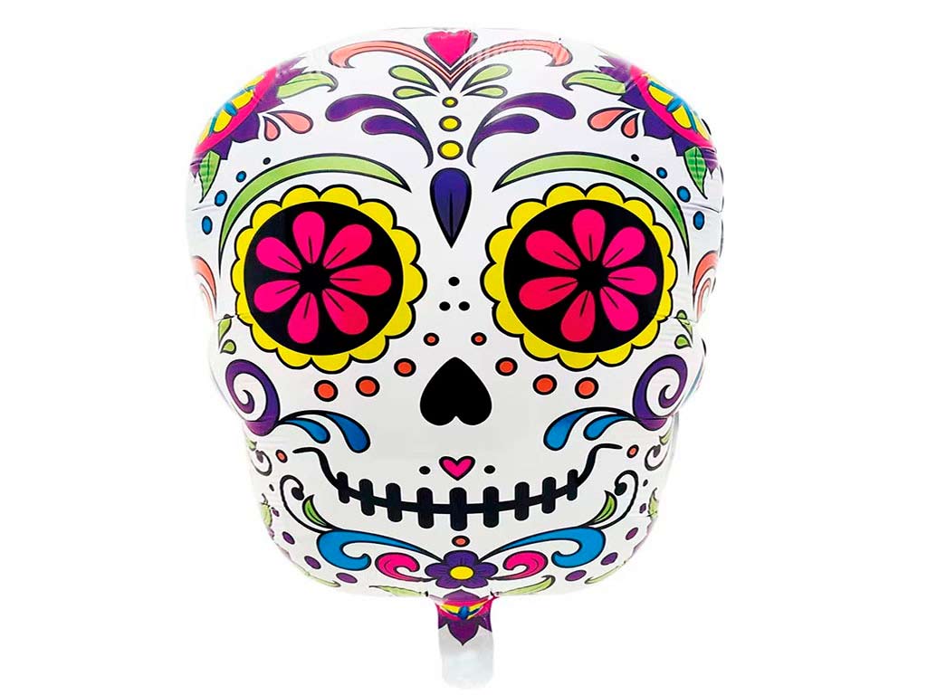 GLOBO CALAVERA COLORES cod. 5500676