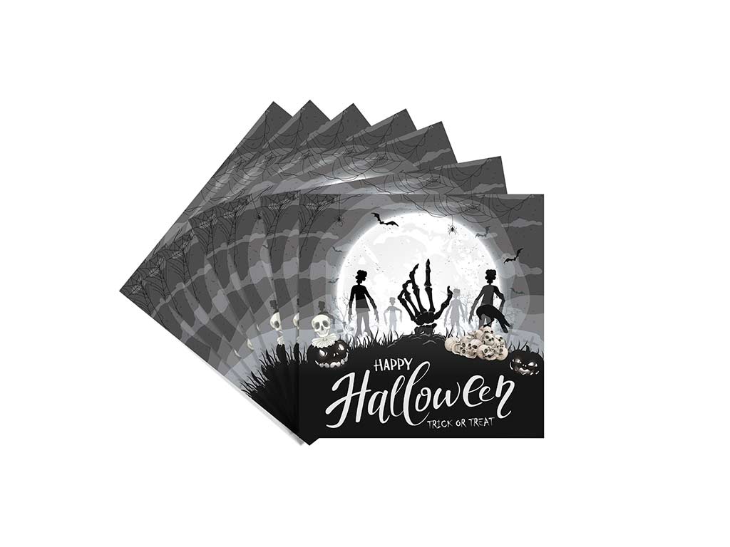 PACK 20 SERVILLETAS ESQUELETO HALLOWEEN cod. 5500697