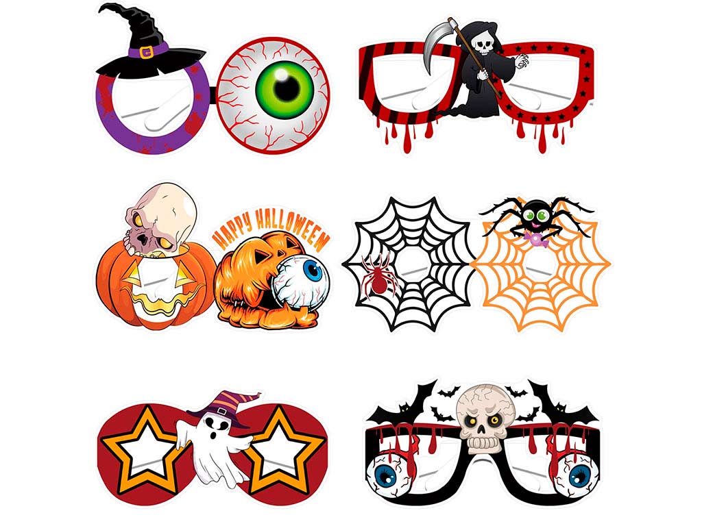 PACK 6 GAFAS HALLOWEEN PAPEL cod. 5500699