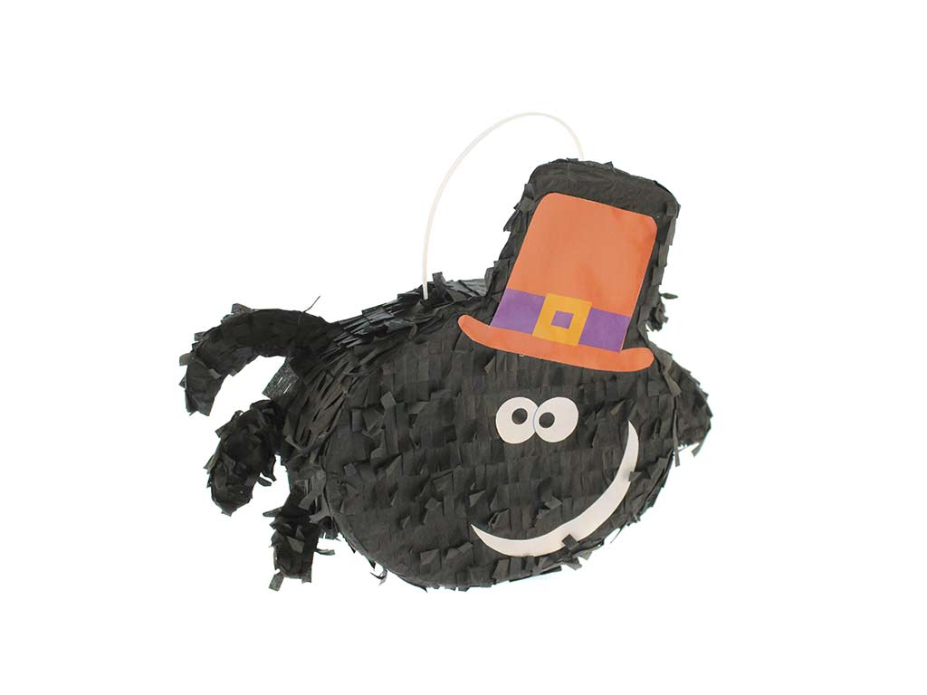 PIÑATA ARAÑA NEGRA GORRO HALLOWEEN cod. 5500727