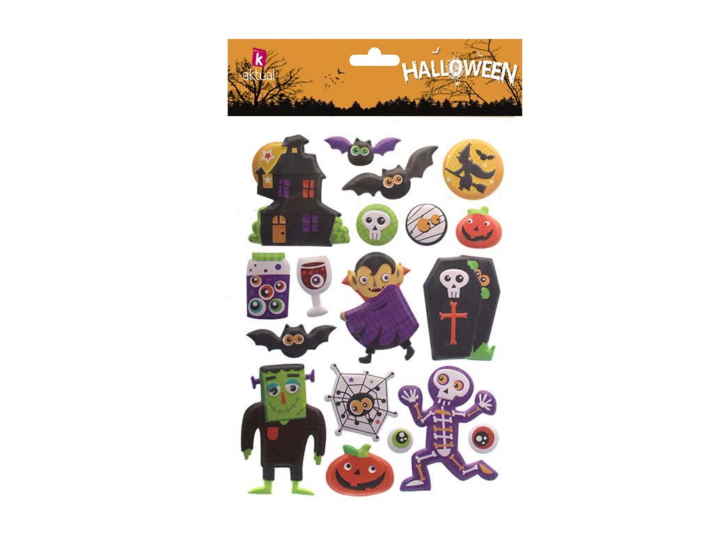 STICKERS SURTIDOS HALLOWEEN X 18 cod. 5500769