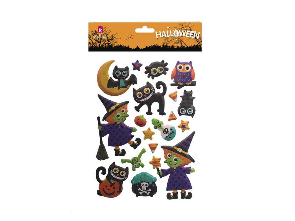 STICKERS SURTIDOS HALLOWEEN X 18 cod. 5500771