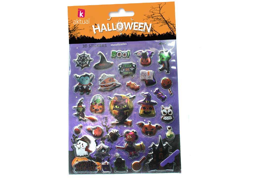 STICKERS SURTIDOS 3D HALLOWEEN cod. 5500777