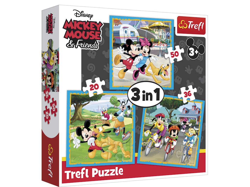 PUZZLE 3 IN 1 MICKEY & FRIENDS cod. 8000214
