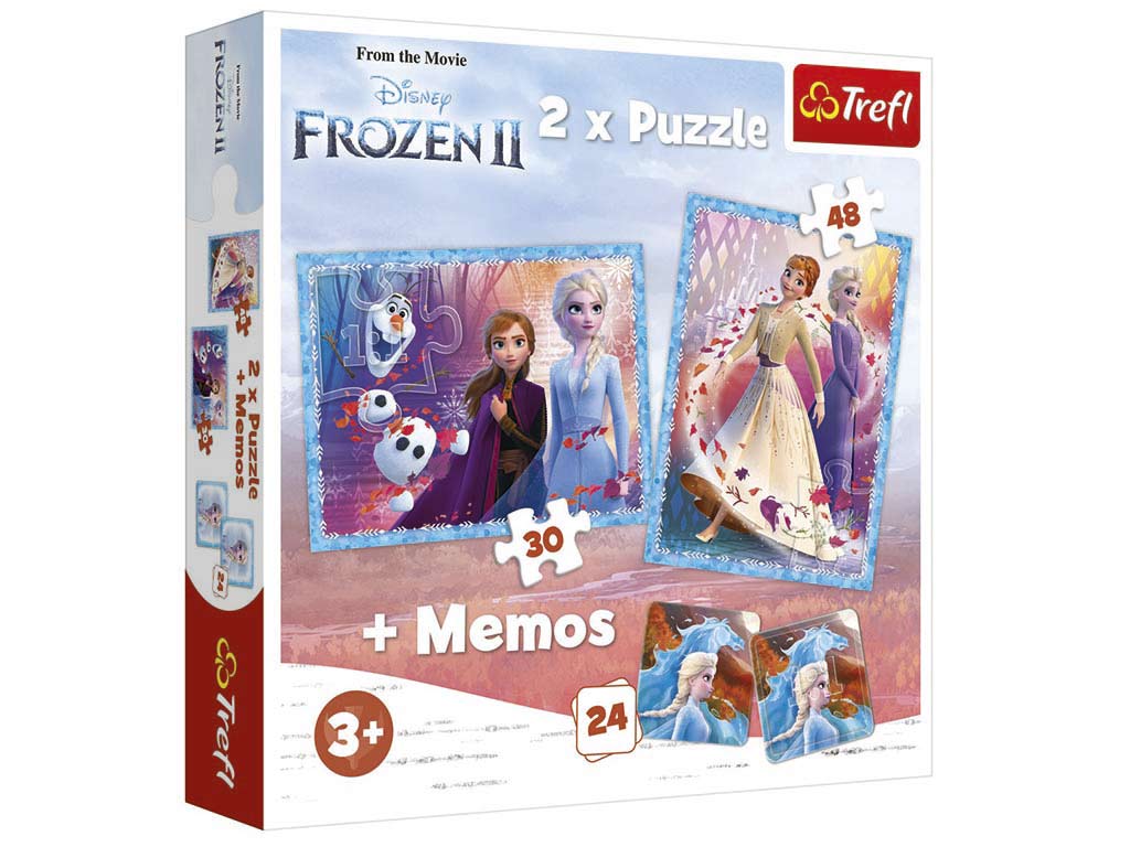 2 IN 1 PUZZLE + MEMORY FROZEN II cod. 8000241