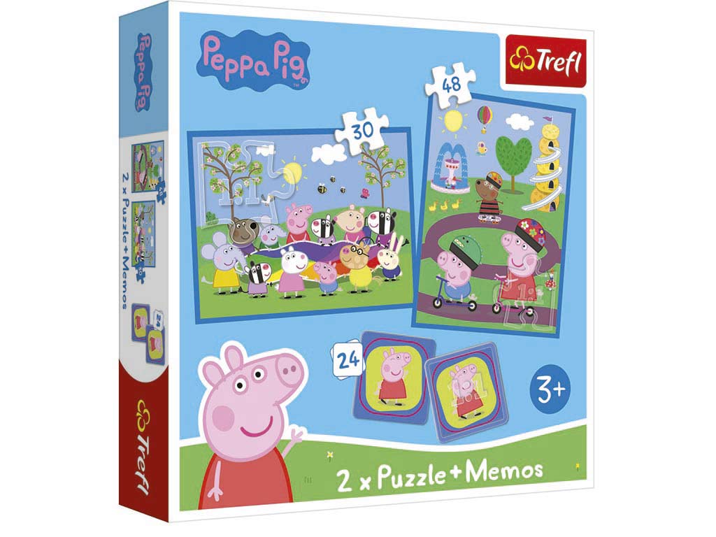 PUZZLE 2 DANS 1 + MEMORY PEPPA PIG cod. 8000242