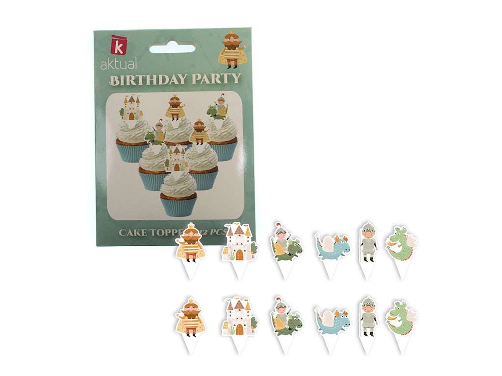 12 PCS. DECORATION DE GATEAU KING cod. 8000251