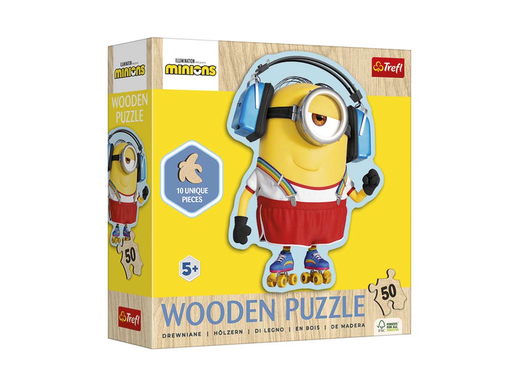 PUZLE 50 PZS. MADERA MINIONS cod. 8000334