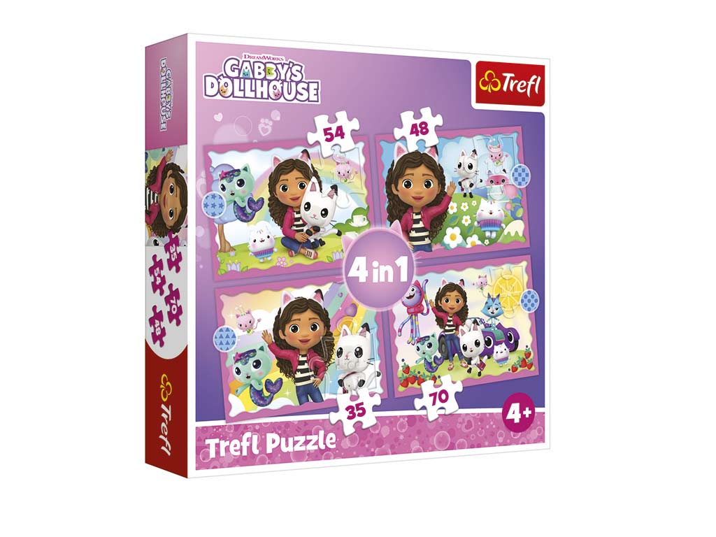 PUZLE 4 EN 1 GABBYS DOLLHOUSE cod. 8000341