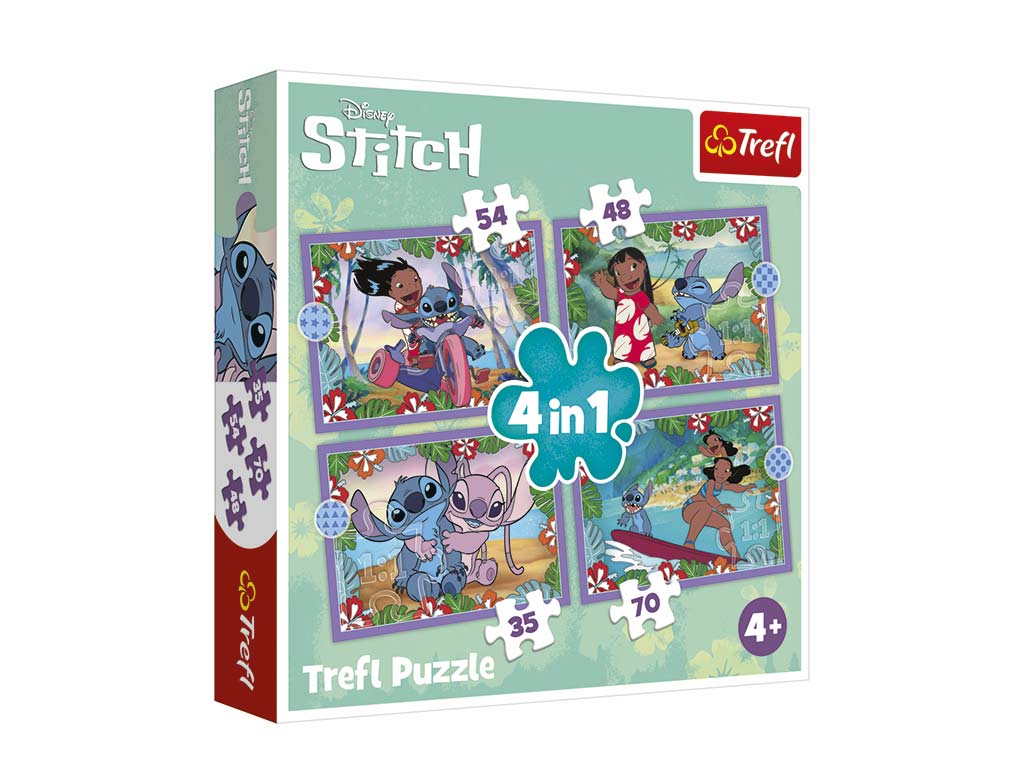 PUZLE 4 EN 1 LILO & STITCH cod. 8000364