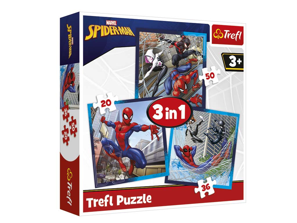 PUZLE 3 EN 1 SPIDERMAN cod. 8000366