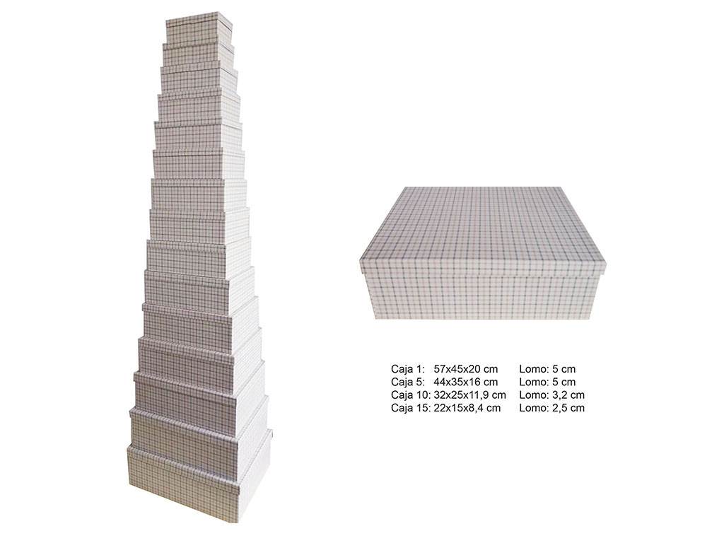 15 BOXES SET TABLES cod. 9200967