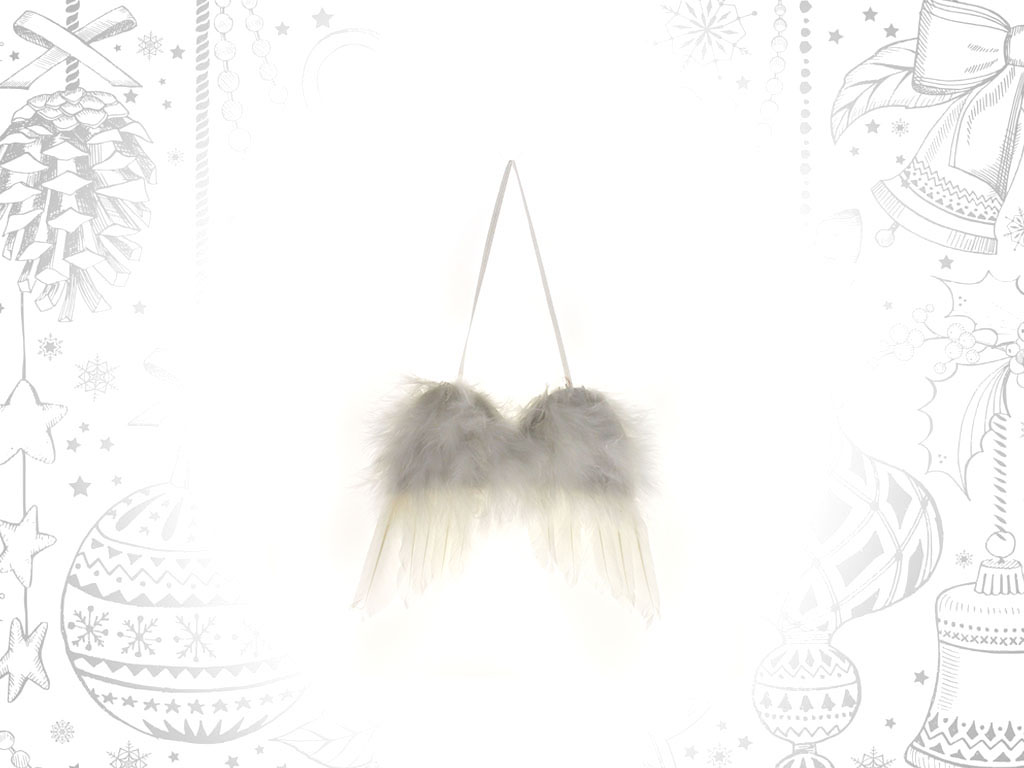 WINGS WHITE FEATHERS ORNAMENT cod. 9302830