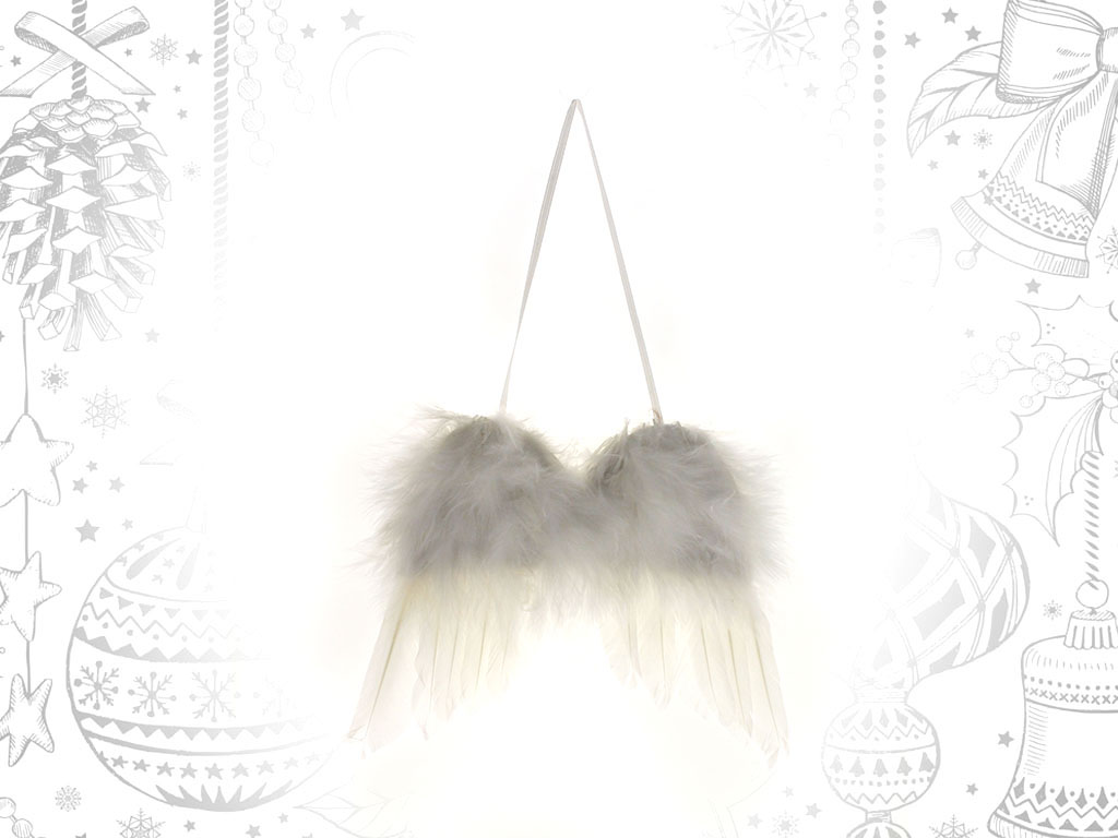 WHITE WINGS FEATHERS ORNAMENT cod. 9303675