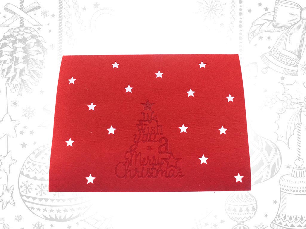RED MERRY CHRISTMAS PLACEMAT cod. 9311061