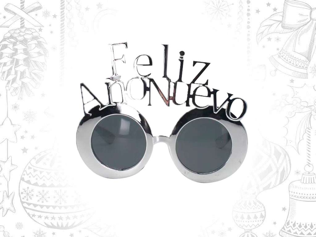 GAFAS PLATEADAS FELIZ AÐO NUEVO cod. 9314277