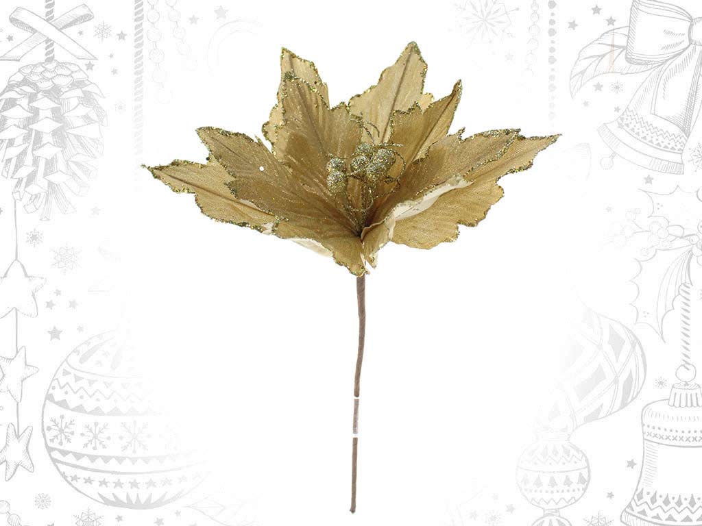 GOLDEN POINSETTIA FLOWER cod. 9314359