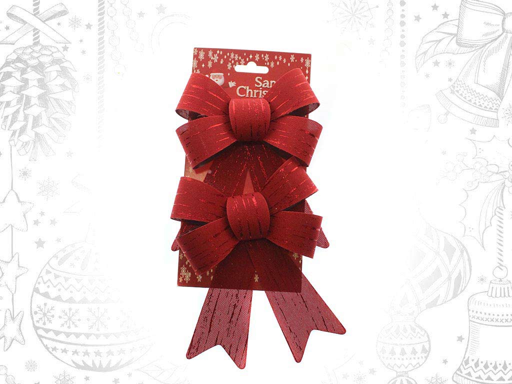 SET OF 2 RED BOWS cod. 9315081