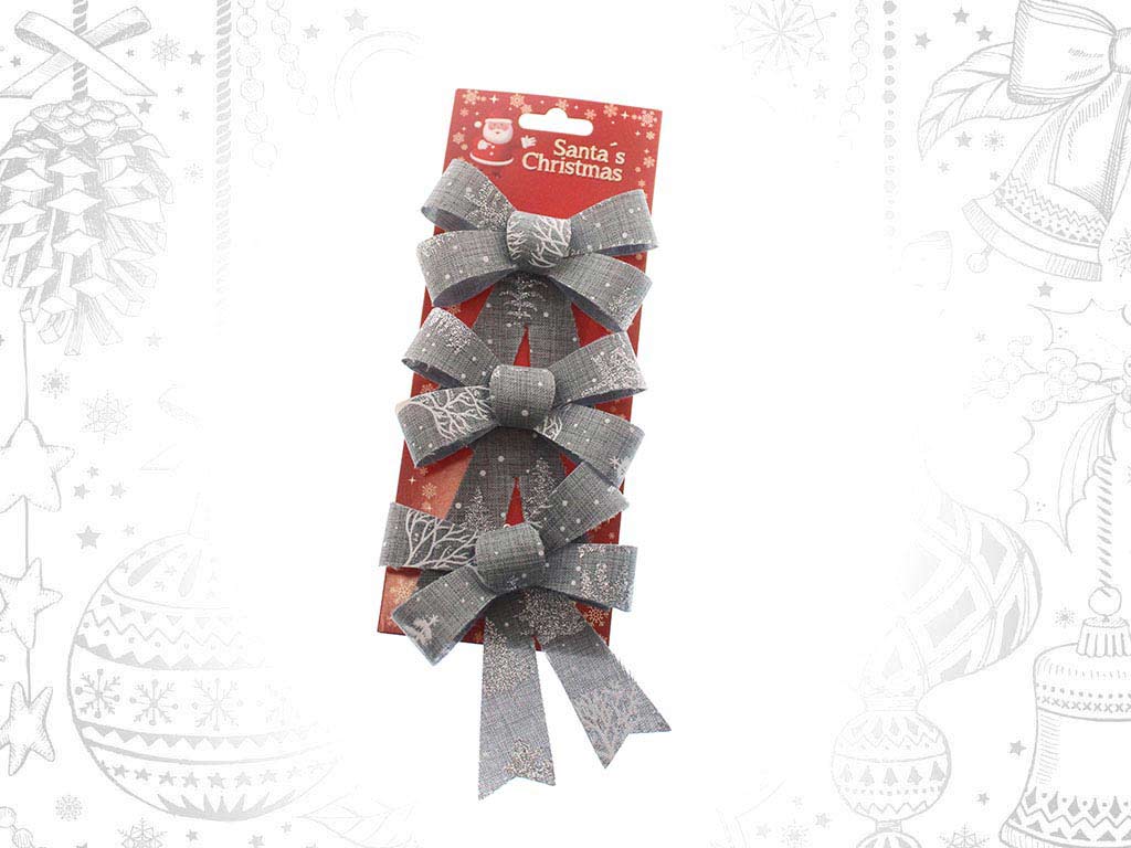 SET OF 3 GREY TREES BOWS cod. 9315100