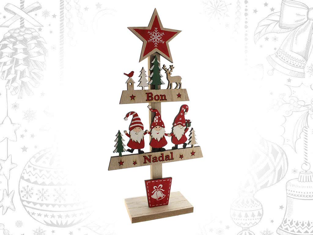 ARBOL BON NADAL PAPA NOEL ROJO cod. 9316704