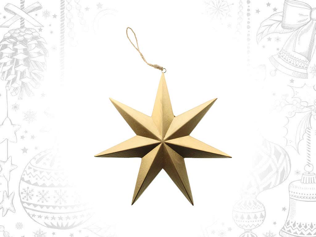 SMALL GOLD STAR ORNAMENT cod. 9316940