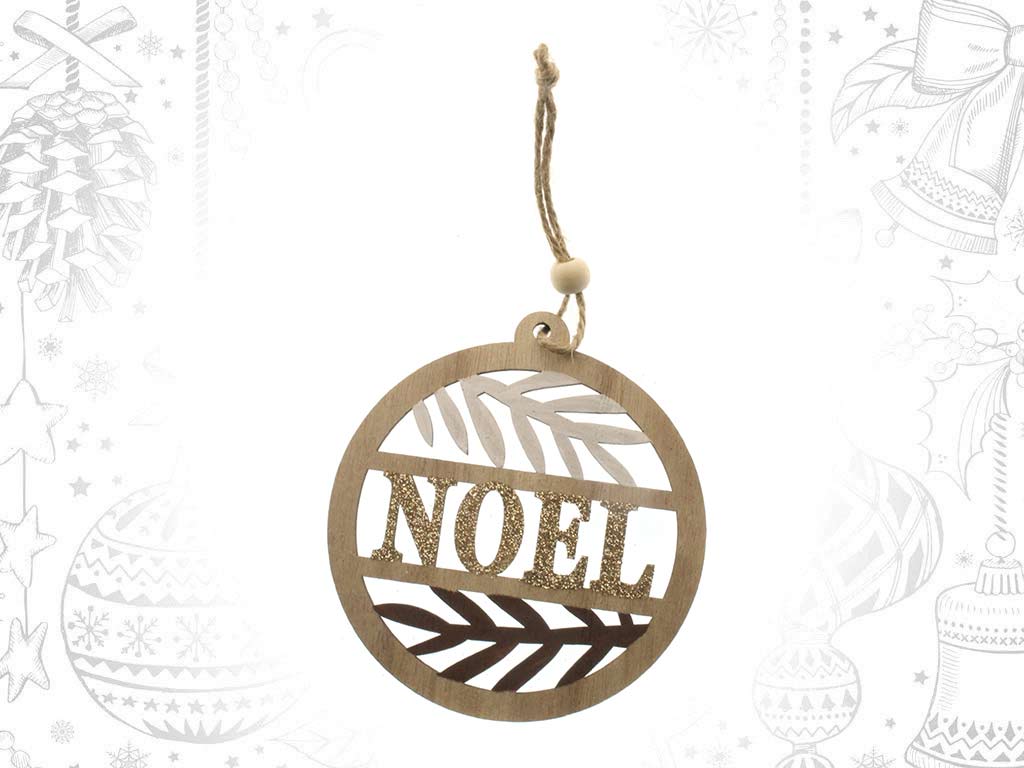GOLD NOEL BAUBLE ORNAMENT cod. 9317691