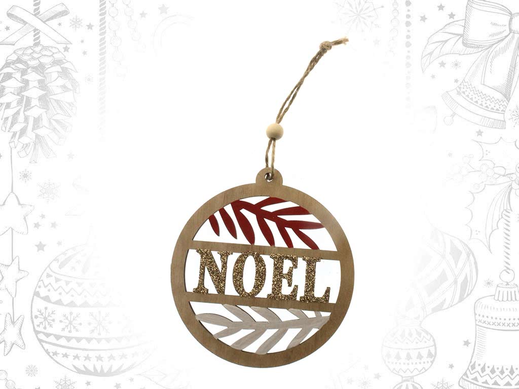GOLD NOEL BAUBLE ORNAMENT cod. 9317713