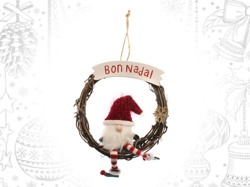 COLGANTE CORONA BON NADAL cod. 9317716