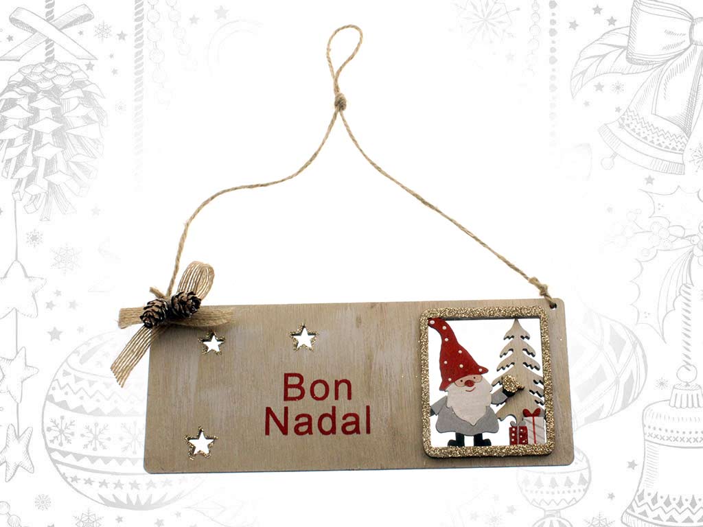 COLGANTE BON NADAL PAPA NOEL ROJO cod. 9317720